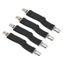 4PCS Adjustable Boot Straps Non-Slip Pant Clips Elastic Stirrups