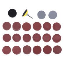 200Pcs 50mm 2 Inch Sander Disc Sanding Discs 80-3000 Grit Paper with 1Inch Abrasive Polish Pad Plate + 1/4 Inch Shank for Rotary Tool