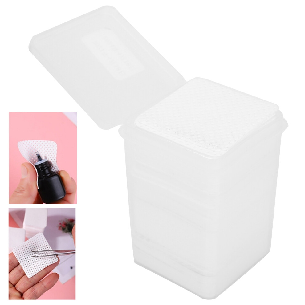 Eyelash & Nail Polish Wipes 200Pcs NonWoven Cleaning Pads for Beauty Care