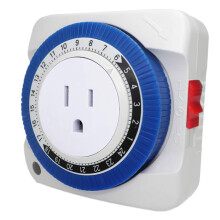Interruptor Temporizador de Tomada 24 Horas Plug-In EléTrico Mecânico Interruptor Temporizador Tomada Tomada Mecânica Plugue Dos EUA