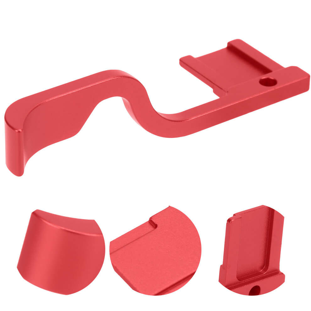 Aluminum Hot Shoe Thumb Grip For Sony A7r4 Camera Red 7621391871715
