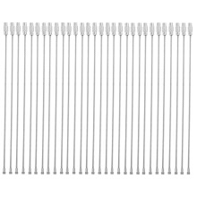30pcs Stainless Steel Screw Locking Wire Keychain Cable Key Rings Outdoor Accessory