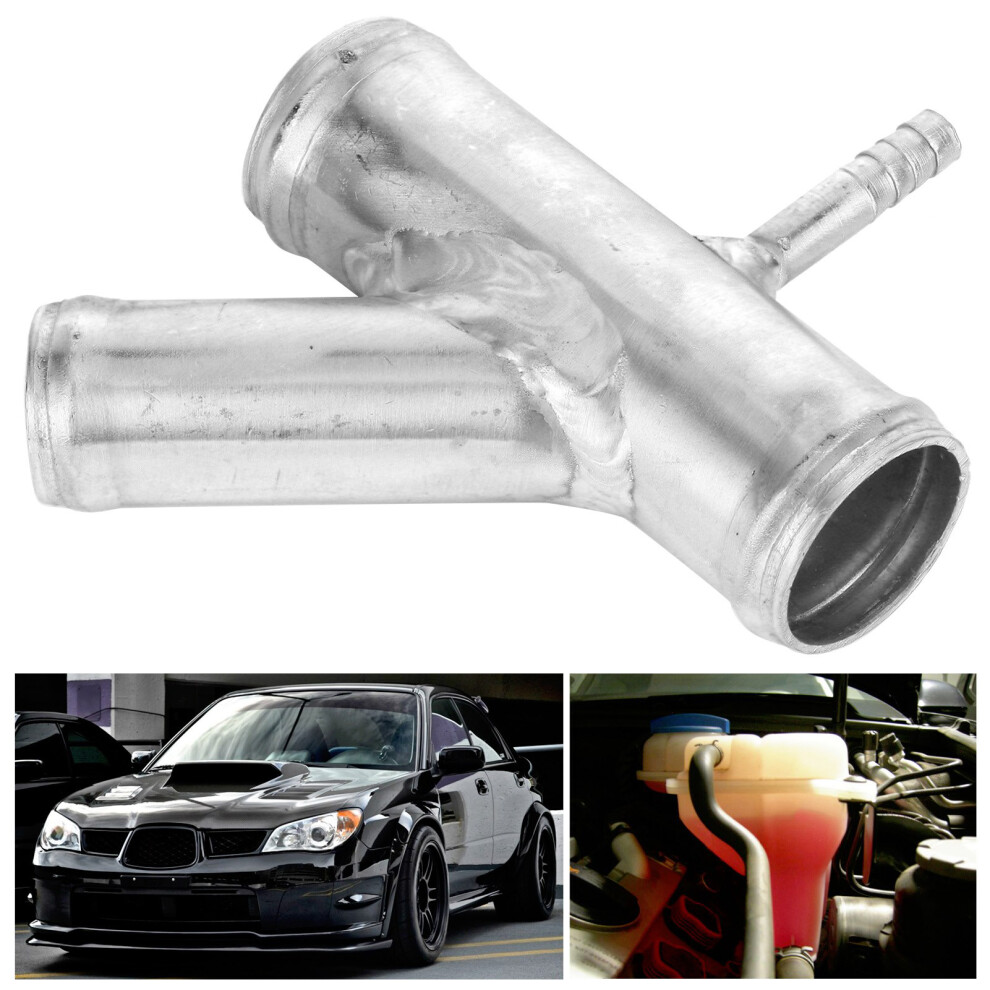 Aluminium Coolant Flange Connector Pipe Silver 7444352697199
