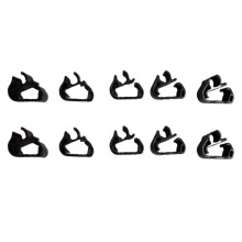 10x Wiper Arm Sprays Pipe Buckle 1617040080 for 3008 (P84) 5008 (P87) 408X C5AIRCROSS C5X