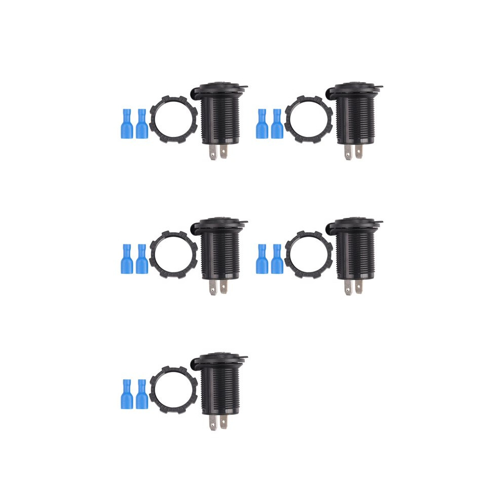 5X Waterproof 12V Car Cigarette Lighter Socket Usb Charger Power Adapter Outlet Sm 6031625807822