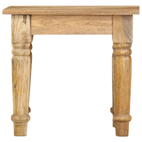 VidaXL vidaXL Solid Mango Wood Side Table Coffee Couch Telephone Table Bed Stand 1