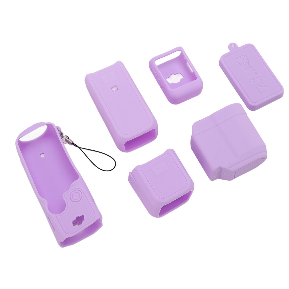 Silicone Protective Cover For Pocket 3 Camera, Dust & Shock Proof Violet 7891391872641