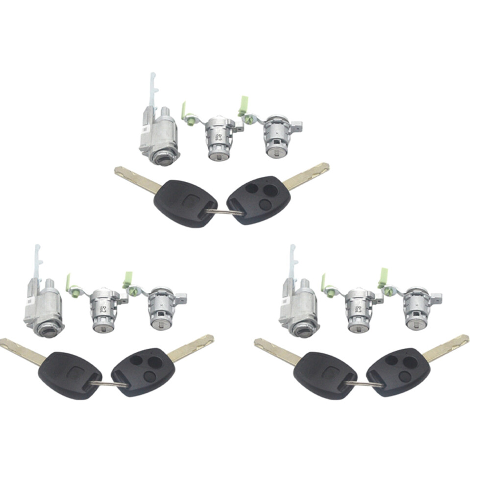 3X Car Ignition Lock Ignition Set Lock With Key For Crv 2002-2006 72185-S9a-013 6032664111390