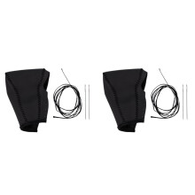 Auto Schalthebel Abdeckung, Leder Schalthebel Abdeckung Fit für 2017 CRV, Packung mit 2 Stück Schwarz Leder Abdeckung Schaltknauf
