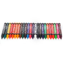 24-Color Washable Water-Soluble Crayons for Kids, Safe Wax Art Supplies