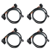4X Wbudowany Kabel 12G  SAS HD do U.2 36P SFF-8643 do SAS U.2 SFF-8639 z 15-Pinowym Zasilaczem , Odpowiedni do Dysków SSD U.2