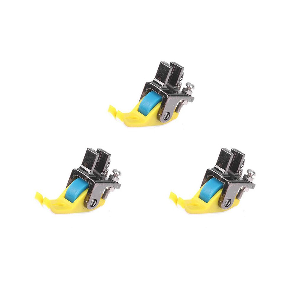 3X Universal Industrial Sewing Machine Leather Roller Wheel Presser Foot Of Flat Thick Fabric Clothing Presser Feet A 6031967723064