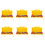 6X 8 Notes Chromatic Xylophone Glockenspiel Resonator Bells with Yellow Case 1