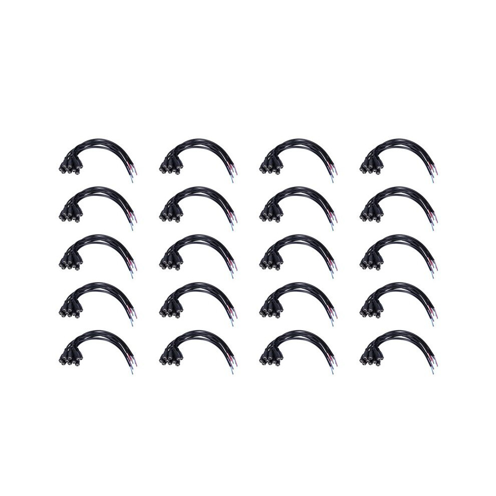 200Pcs 12V Power Plug Female Jack Plug Connector Cable 5.5X2.1mm With Cord Cable 15Cm For Cctv Led Strip Light 6034093475470