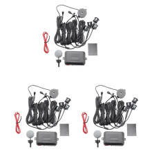 3X Car Parking Sensor Parktronic 4 Sensors 22 mm with Buzzer Reverse Backup Buzzer System