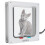 Cat Lock Security Flip Door Plastic Small Pet Gate White L 14