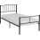 Seconique Newton 3ft Single Metal Bed Frame in Black 1
