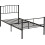 Seconique Newton 3ft Single Metal Bed Frame in Black 3