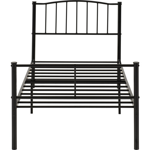 Seconique Newton 3ft Single Metal Bed Frame in Black 1