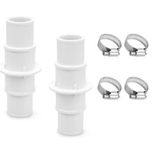 2pcs Pool Hose Adapter Kit 1-1/4" or 1-1/2" Pool Hose Connector Coupling for Swimming Pool Vacuums Above Ground Pools