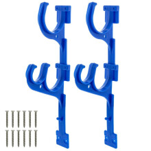 Swimming Pool Pole Hangers Pool Pole Hanger Hook Holder for Telescoping Poles Leaf Rakes Vacuum Hose Brushes Skimmer Net