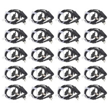 20X Auricular de Seguridad con Tubo AcúStico Encubierto MicróFono PTT Compatible para CP040 DP1400 GP68 GP88