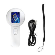 Microscopio Electrónico Digital de Alta Definición de 20 Aumentos y 2 Pulgadas con Lupa de Mano y Ventana Blanca.