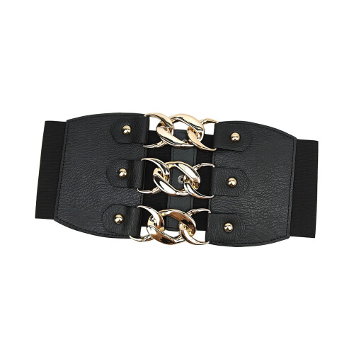 Bequemer, elastischer Bund, weicher Taillengürtel aus PU-Leder
