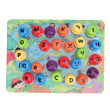 Alphabet Playdough Stamp DIY Clay Stamps Set with Activity Playmat
