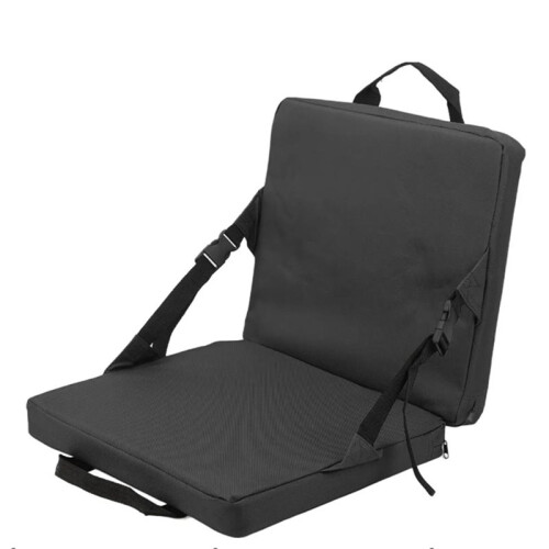 2X Portable Foldable Chair with Backrest Comfortable Stadium  Cushion for Outdoor Camping Beach 2