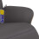 VidaXL vidaXL Massagesessel mit Fußteil Grau Kunstleder 7