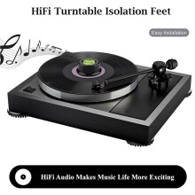 Audio Isolator Base Pads Vibration Absorber Damper for HiFi LP Phono Turntable Amplifier Subwoofer Record Player 8PCS