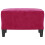 VidaXL vidaXL Fußhocker Weinrot 60x50x41 cm Samt 3