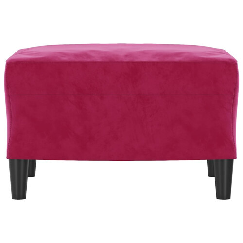 VidaXL vidaXL Fußhocker Weinrot 60x50x41 cm Samt 2