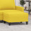VidaXL vidaXL Fußhocker Hellgelb 70x55x41 cm Stoff 2