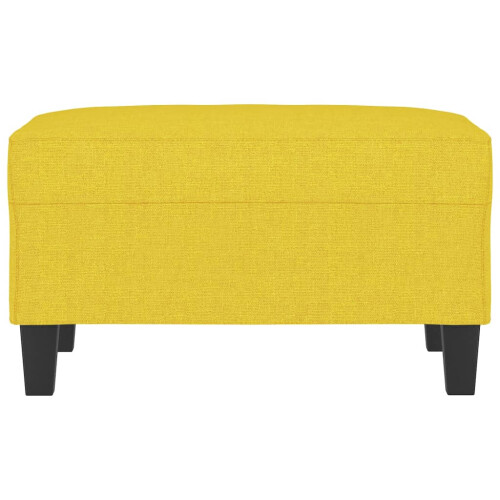 VidaXL vidaXL Fußhocker Hellgelb 70x55x41 cm Stoff 2