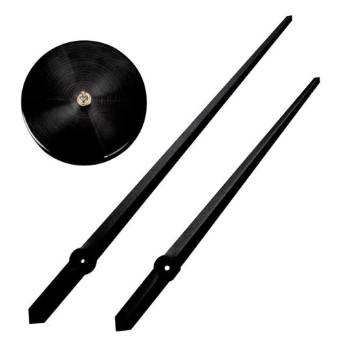 2X 3D Clock Hands,DIY Large Clock Movement Mechanism Needles,Wall Accessories Part Replacement,Black 2