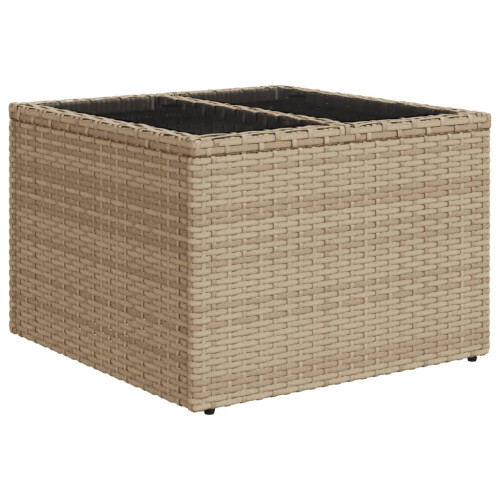 VidaXL vidaXL 9-tlg. Garten-Sofagarnitur mit Kissen Beige Poly Rattan 2