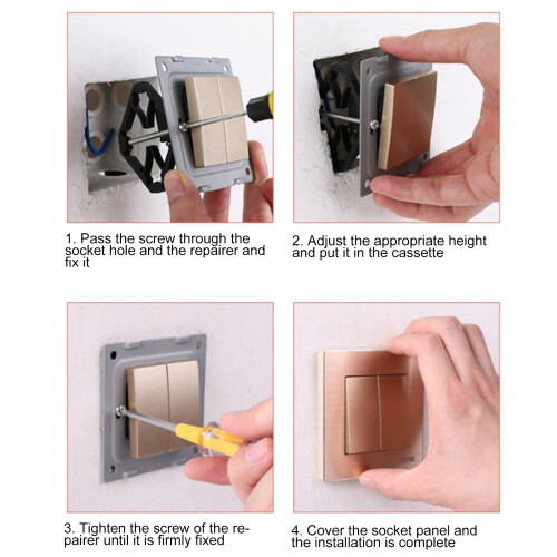 40Pcs 86mm Switch Box Repair Tool Set with Screws, Insulation Type 2