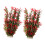 2pack Realistic Artificial Aquariums Plant Home-red gladiolus 1