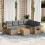VidaXL vidaXL 8-tlg. Garten-Sofagarnitur mit Kissen Beige Poly Rattan 2