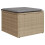 VidaXL vidaXL 8-tlg. Garten-Sofagarnitur mit Kissen Beige Poly Rattan 6