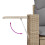 VidaXL vidaXL 8-tlg. Garten-Sofagarnitur mit Kissen Beige Poly Rattan 9