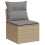 VidaXL vidaXL 14-tlg. Garten-Sofagarnitur mit Kissen Beige Poly Rattan 4