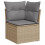 VidaXL vidaXL 14-tlg. Garten-Sofagarnitur mit Kissen Beige Poly Rattan 5