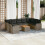 VidaXL vidaXL 10-tlg. Garten-Sofagarnitur mit Kissen Grau Poly Rattan 2