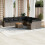 VidaXL vidaXL 11-tlg. Garten-Sofagarnitur mit Kissen Grau Poly Rattan 2