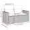 VidaXL vidaXL 11-tlg. Garten-Sofagarnitur mit Kissen Grau Poly Rattan 9