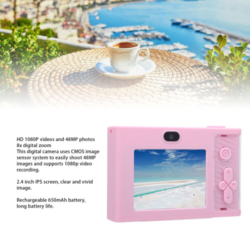 1080P 48MP Compact Digital Camera with 8X Zoom & 2.4" IPS Screen 2