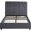 Seconique Madison 4ft6 Double Bed Frame - Grey Velvet Fabric 4
